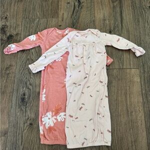 Carters Floral and Dragonfly Baby Pajama Gown Set 3m